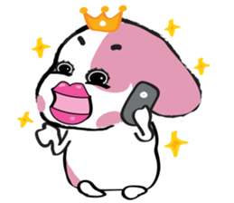 Puppy Looks Forward New Year sticker #14426105