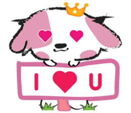 Puppy Looks Forward New Year sticker #14426106