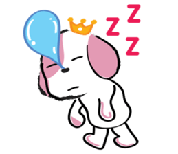 Puppy Looks Forward New Year sticker #14426108