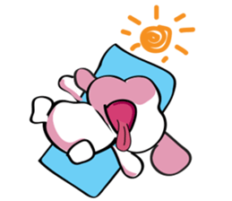 Puppy Looks Forward New Year sticker #14426109