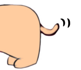 Left facing animal sticker sticker #14426163