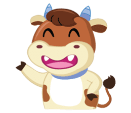 A Little Cute Cow sticker #14426366