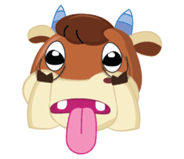 A Little Cute Cow sticker #14426368