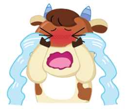 A Little Cute Cow sticker #14426370