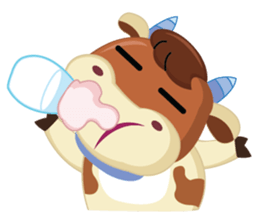A Little Cute Cow sticker #14426372