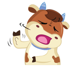 A Little Cute Cow sticker #14426374