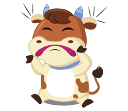 A Little Cute Cow sticker #14426377