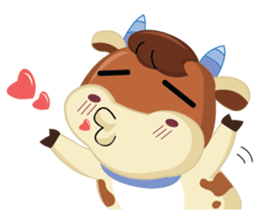 A Little Cute Cow sticker #14426380