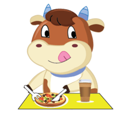 A Little Cute Cow sticker #14426382