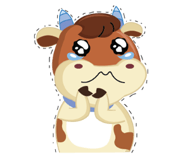 A Little Cute Cow sticker #14426383
