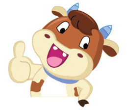 A Little Cute Cow sticker #14426384