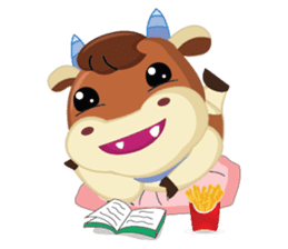 A Little Cute Cow sticker #14426387