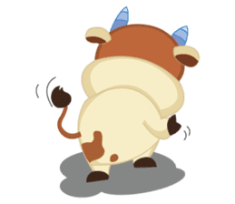 A Little Cute Cow sticker #14426391