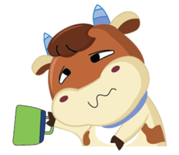 A Little Cute Cow sticker #14426397