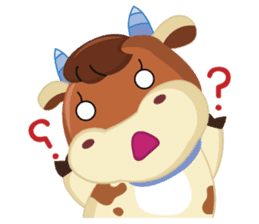 A Little Cute Cow sticker #14426399