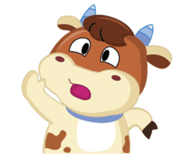 A Little Cute Cow sticker #14426403