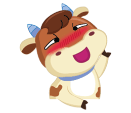 A Little Cute Cow sticker #14426404