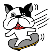 funny frenchi bulldog sticker sticker #14426758