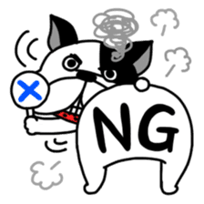 funny frenchi bulldog sticker sticker #14426764