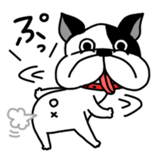 funny frenchi bulldog sticker sticker #14426790