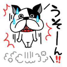 funny frenchi bulldog sticker sticker #14426793