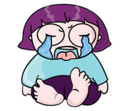 A Girl Wearing Eyeglasses sticker #14426966