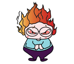 A Girl Wearing Eyeglasses sticker #14426976