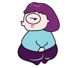 A Girl Wearing Eyeglasses sticker #14426981