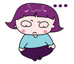 A Girl Wearing Eyeglasses sticker #14426983