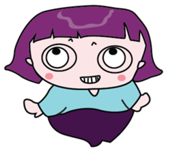 A Girl Wearing Eyeglasses sticker #14426984