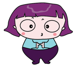 A Girl Wearing Eyeglasses sticker #14426985