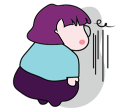 A Girl Wearing Eyeglasses sticker #14426992