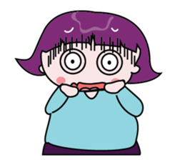 A Girl Wearing Eyeglasses sticker #14426998