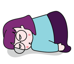 A Girl Wearing Eyeglasses sticker #14426999