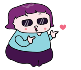 A Girl Wearing Eyeglasses sticker #14427000