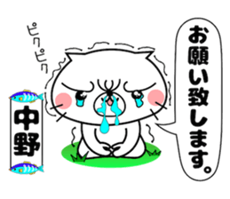 Cat Sticker Nakano sticker #14427469