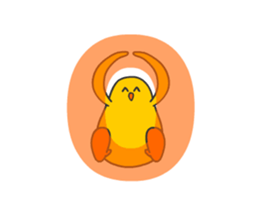 Chicken smiling animation sticker #14427755