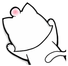 White cat's daily-2 sticker #14427841