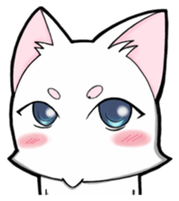 White cat's daily-2 sticker #14427843