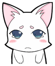 White cat's daily-2 sticker #14427846