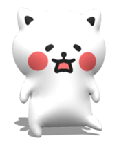 [3D] Three-dimensional cat! sticker #14427930