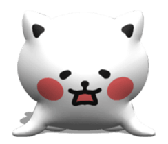 [3D] Three-dimensional cat! sticker #14427936