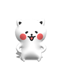 [3D] Three-dimensional cat! sticker #14427940