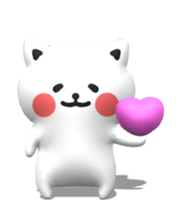 [3D] Three-dimensional cat! sticker #14427942