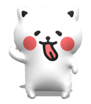 [3D] Three-dimensional cat! sticker #14427945