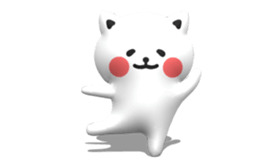 [3D] Three-dimensional cat! sticker #14427948