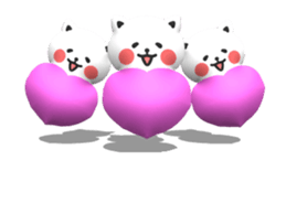 [3D] Three-dimensional cat! sticker #14427949