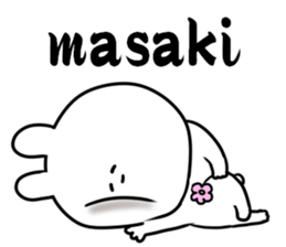 A name Masaki sticker #14428582