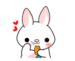 The rabbit's ears move. sticker #14428857