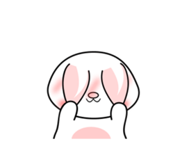 The rabbit's ears move. sticker #14428862